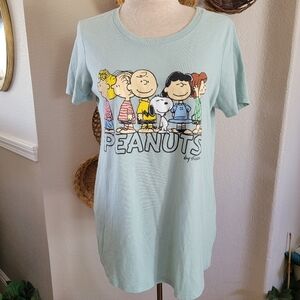 Torrid Peanuts Graphic T-Shirt in Light Blue Sz 00 L